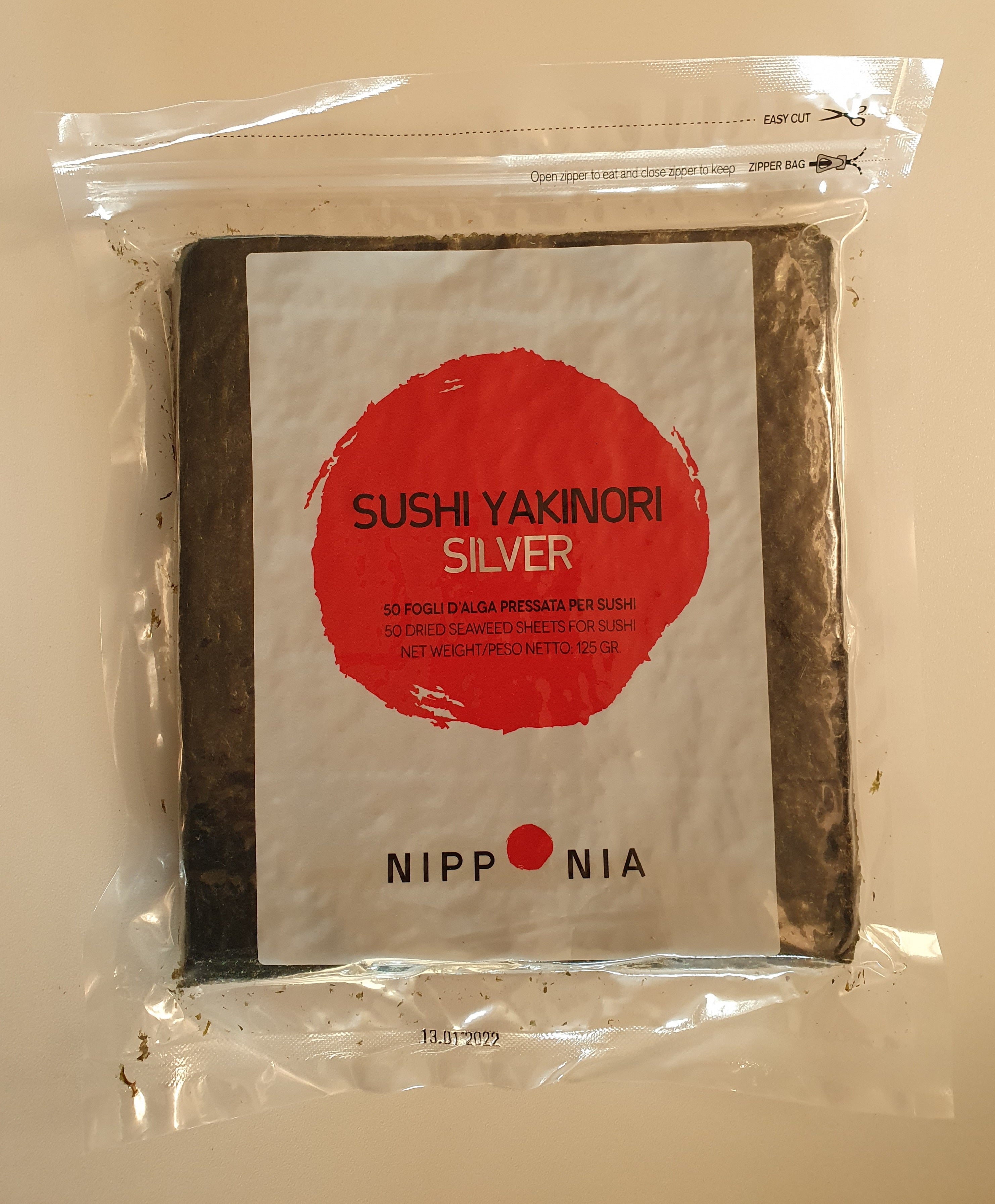 Alghe Yaki Nori per sushi Yakinori Sliver * Nipponia 125g 50 fogli – SSOSOE